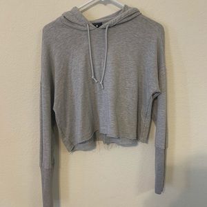 Grey Nike Crop Sweatshirt